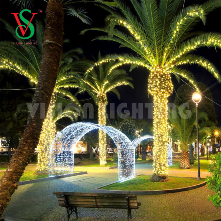 LED Christmas Lighting Tunnel Decorations Large 3D Arch Motifs