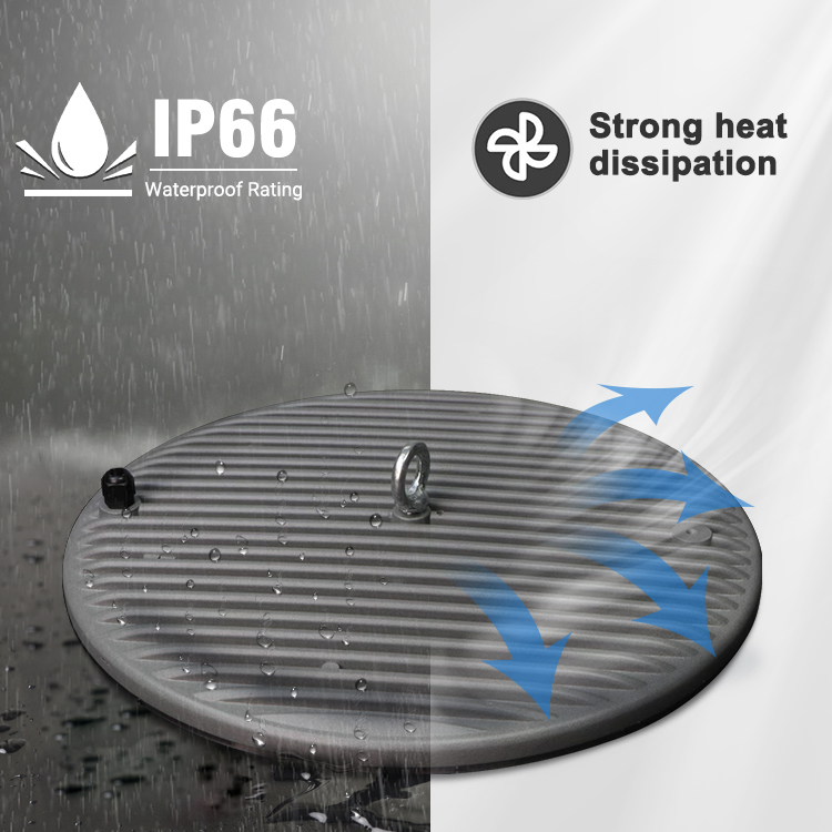 Garage Lighting Ceiling 100 150 200 300 400 Watt Ip66 Aluminum Commercial Warehouse UFO Led High Bay Light