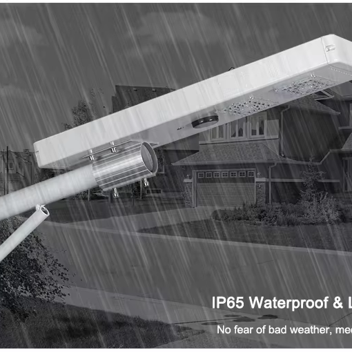 Outdoor All in One 30w 60w 80w Solar Street Light With Intelligent Controller LED Street Light With Smart radar Sensor