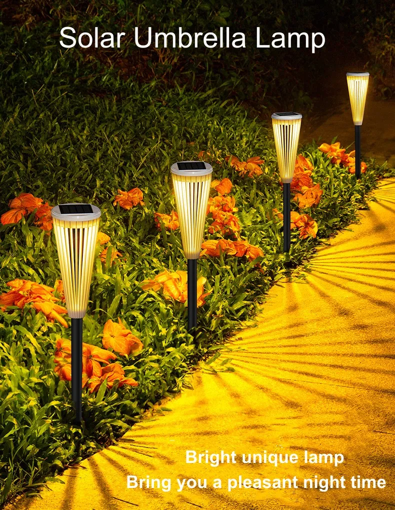 Solar Bollard Lawn Light Display
