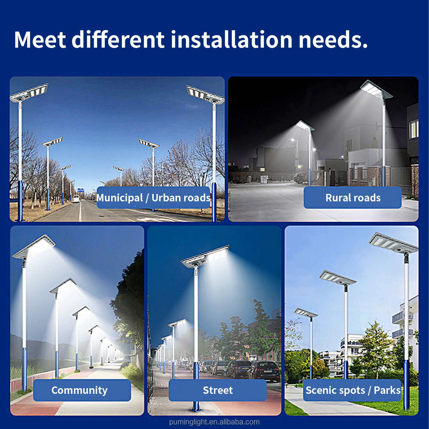250W Integrated Solar Street Lamp With 6m Pole, Built-in 90AH Battery, MPPT Controller, IP65 Waterproof And CE Certification.