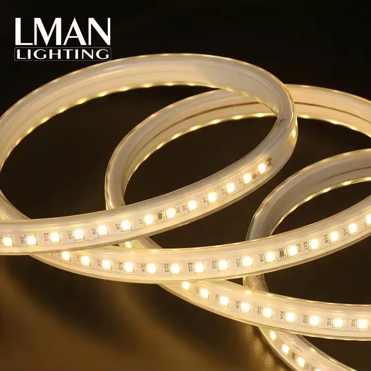 High Voltage PVC LED Strip AC110V/230V/260V 50m Long Run IP65 Cuttable Outdoor Building Facade Lighting CE RoHS