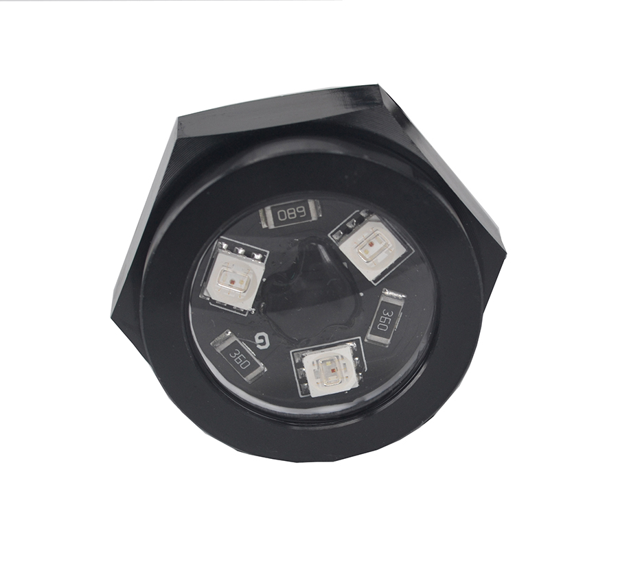 High Quality 1/2\" NPT RGB LED Boat Underwater Light with Drain Plug 12V Marine Supplies