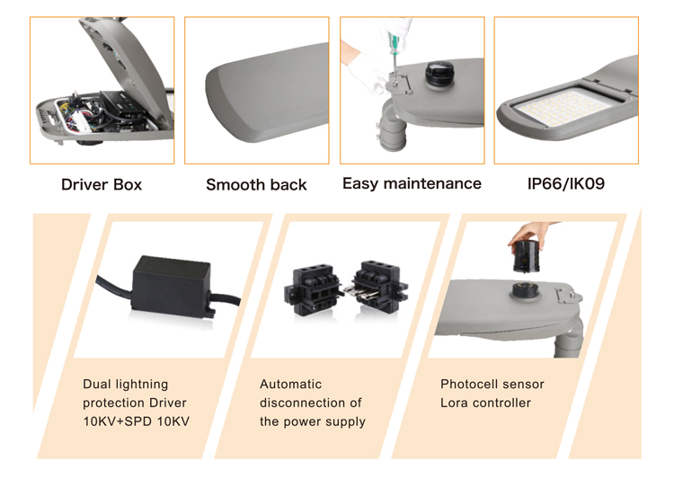LED Street Light Side Structure