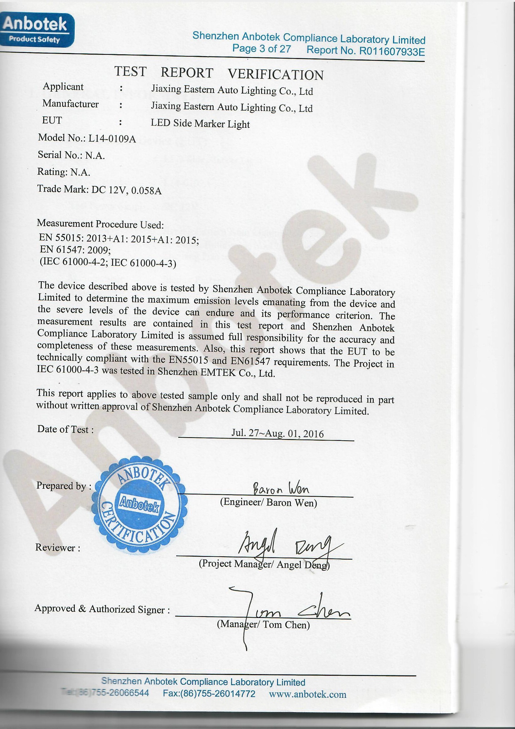 Certificate 3