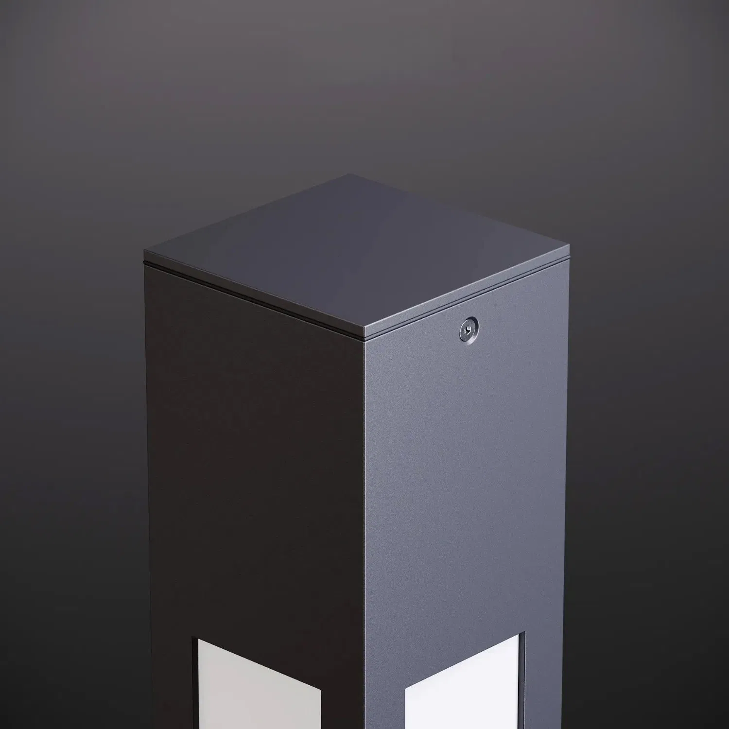 Luxera Bollard Light for Outdoor Garden Pathway LED Light Aluminum &amp; Plexiglass Body Waterproof Modern Landscape Lighting 75 Cm