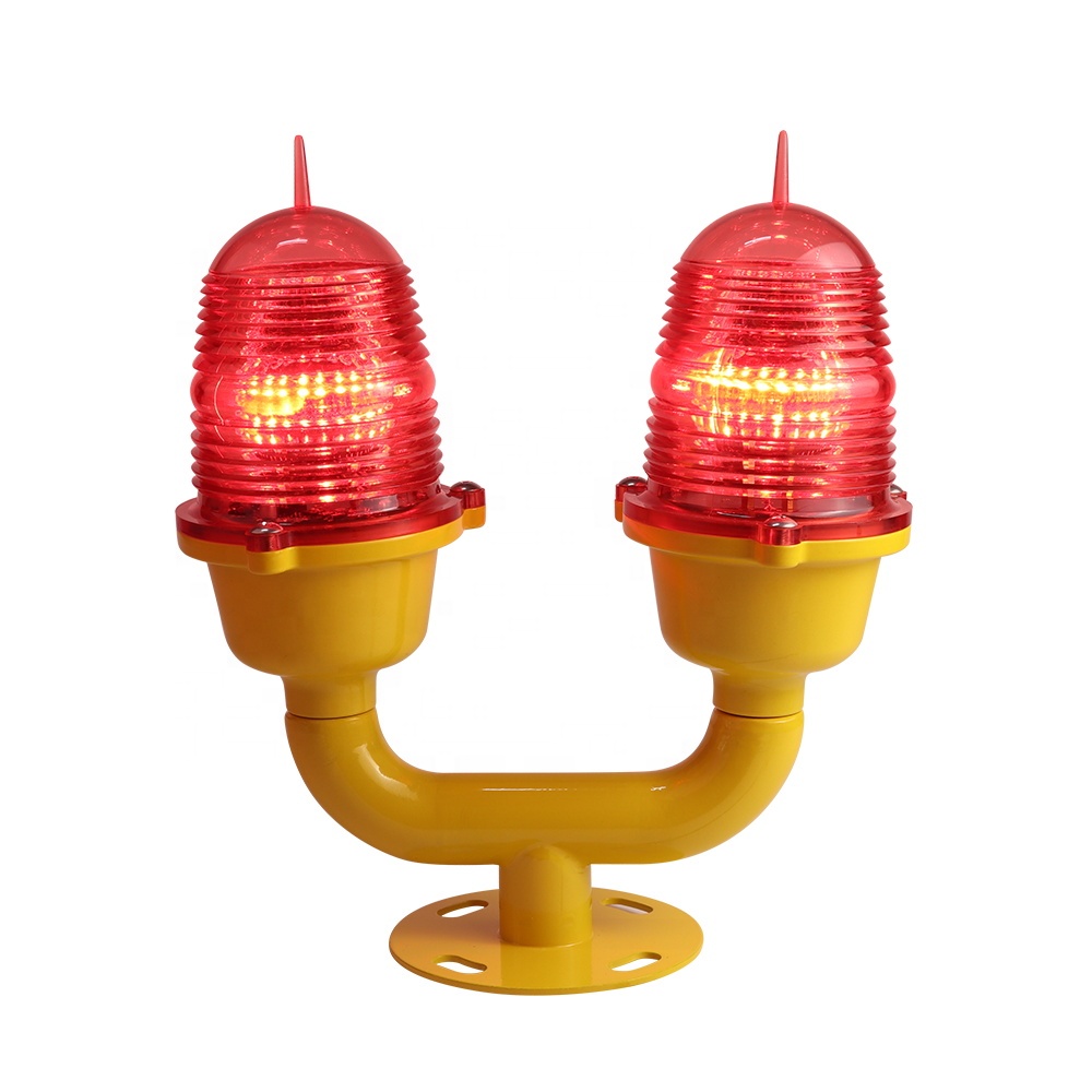 FAA L-810 Double High-rise Buildings Tower Airport Runway Taxiway Airport Navigation Led Safety Lamp Aviation Obstruction Lights