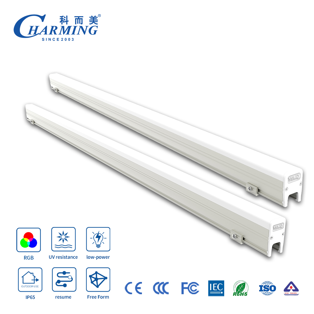 DMX Outdoor Rgb Led Tube Light Use for Building Facade Linear DC 24v