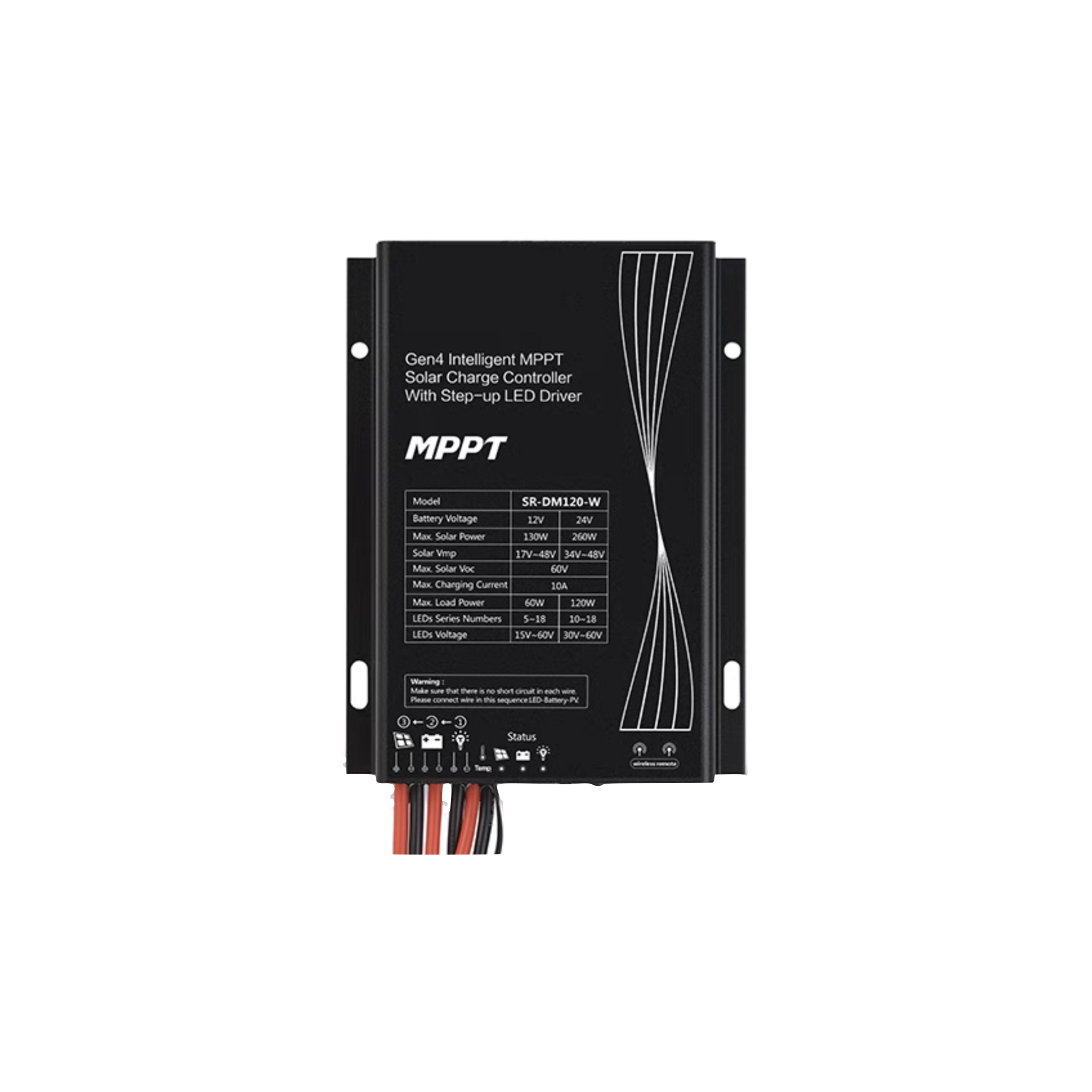 SWSTRCM15W Outdoor Remote Control IP65 All in One Smart Control LiFePo4 Lithium Battery Solar Street Light