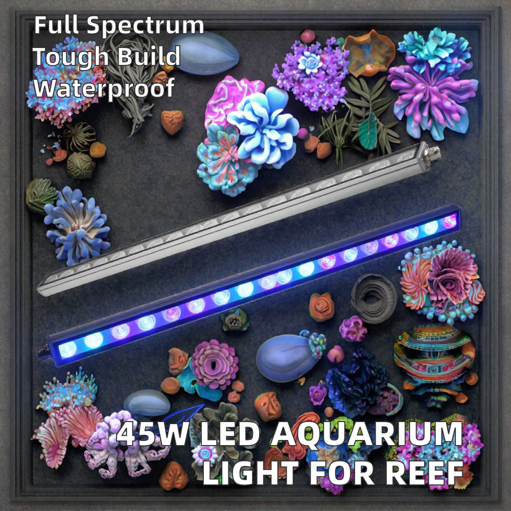 New Arrival 45W Full Spectrum LED Aquarium Light Seawater Marine Lighting for Fish Tank Reef and Coral