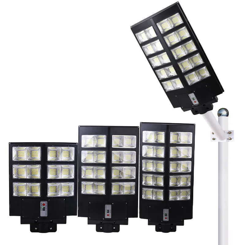 Solar Street Light IP67 LED ABS Material Super Bright All-in-One Pole Mount CE Certification No Assembly Required Dimmable
