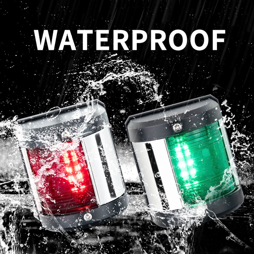 12V Waterproof LED Marine Boat Navigation Light Starboard Signal Lamp for Yacht and Vessel