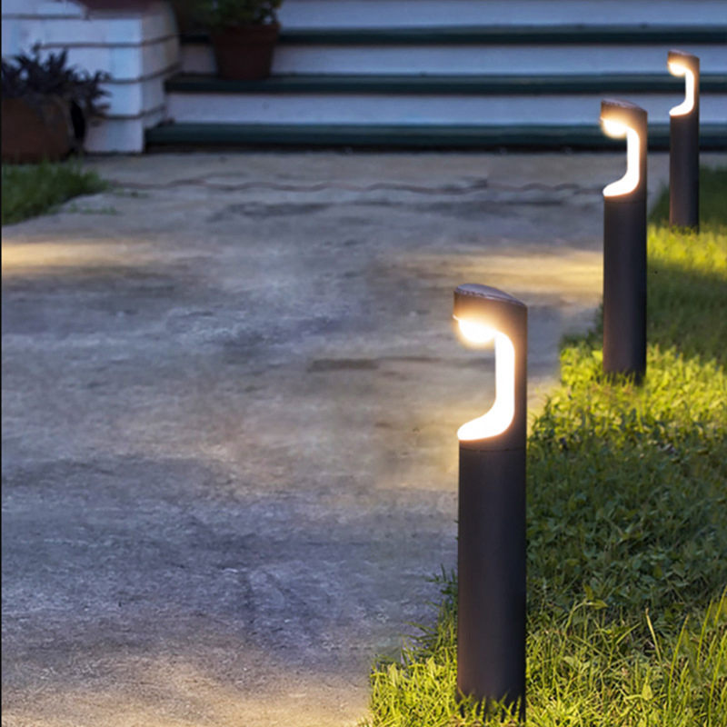 Bollard Lights Outdoor Warm White LED Landscape Lights Waterproof Decorative Lighting for Backyard Lawn Patio