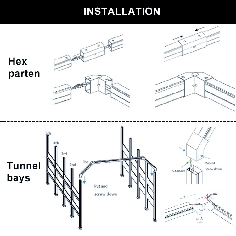 Car Coating and Car Sticker Bay Design LED Lighting for Automotive Maintenance Tunnel Garage Workshop Equipment