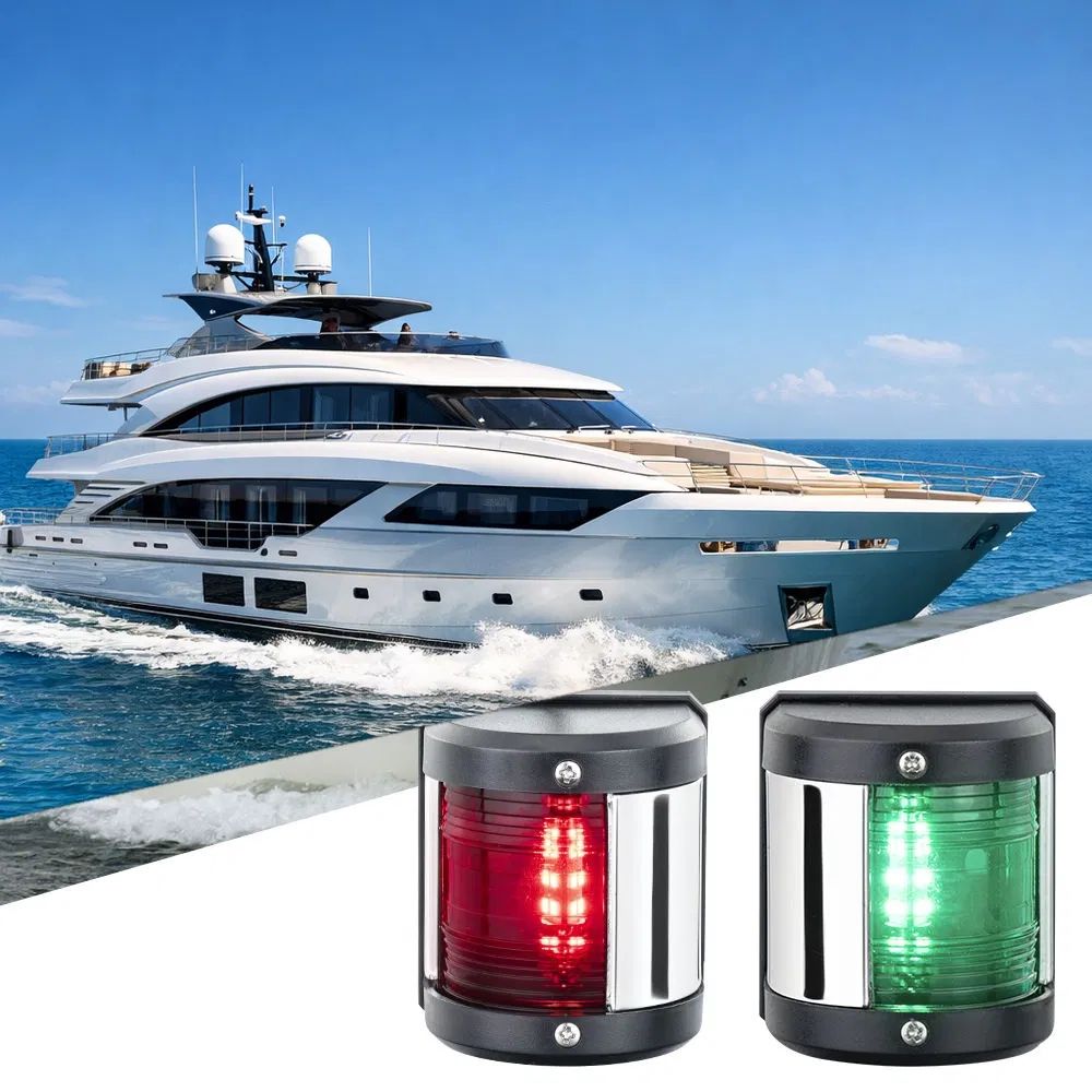 12V Waterproof LED Marine Boat Navigation Light Starboard Signal Lamp for Yacht and Vessel