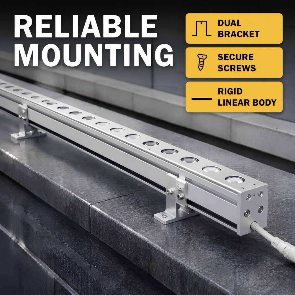 Narrow Beam Exterior Facade Linear Lamp RGBW 4 in 1 Programmable 18W Outdoor Theme Park Landscape Lighting XMZ18-M1-D4