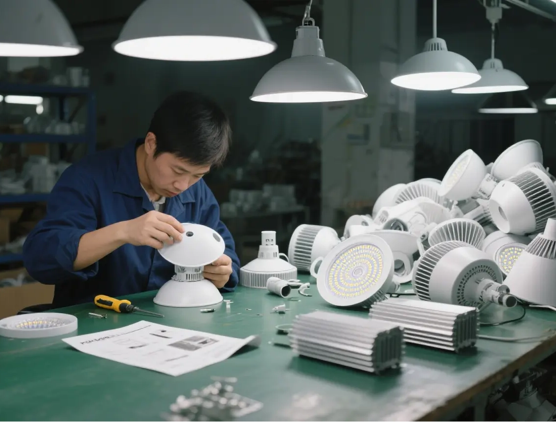 LED Luminaire Assembly Line at Lukas Lighting Manufacturing Facility