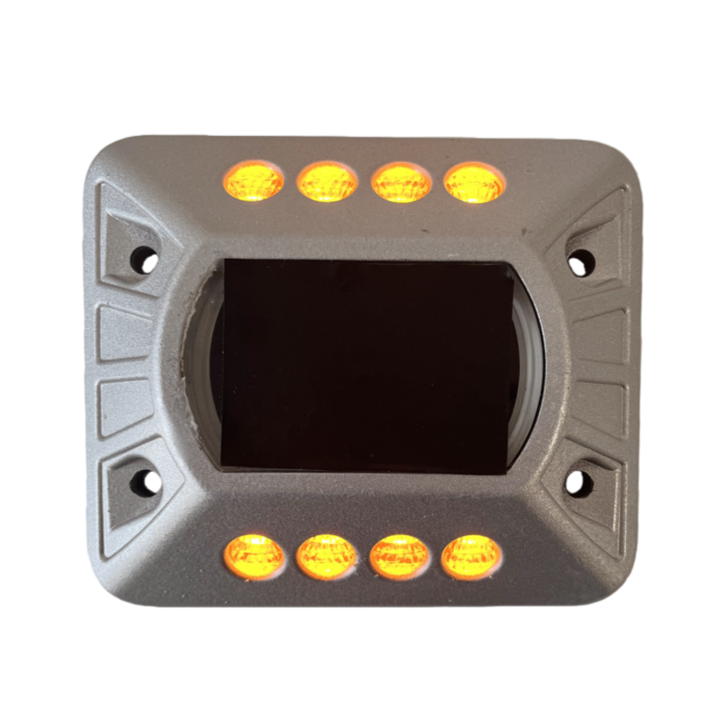 6 Led IP68 Low-profile Aluminum Compression Solar Road Stud Airport Runway Lights Walkway Driveway Deck Solar Cat Eyes