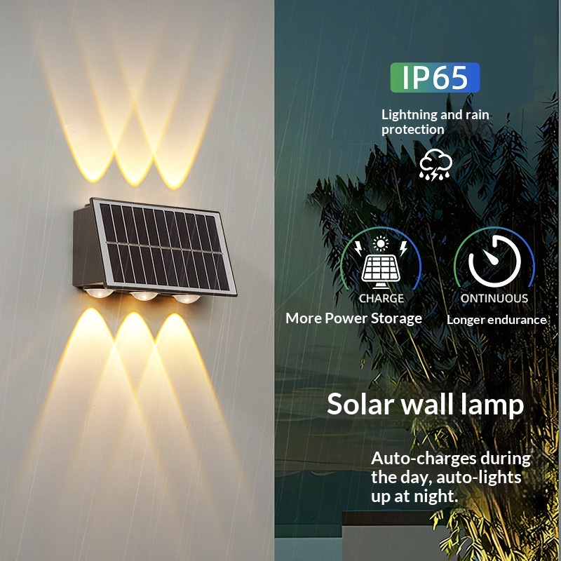High Quality Smart Solar Outdoor LED Wall Washer Light Waterproof Garden Decoration Low Price Wall Washer Lamp Sconce Fixture