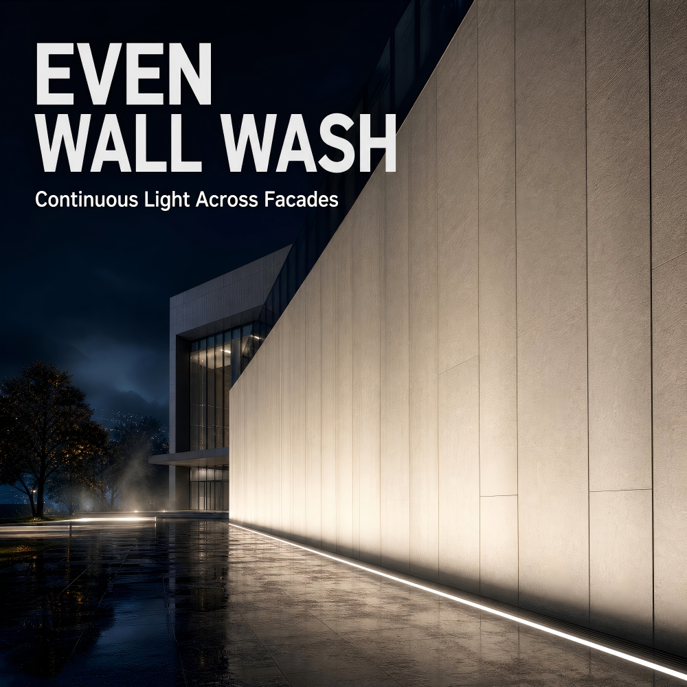 Narrow Beam Exterior Facade Linear Lamp RGBW 4 in 1 Programmable 18W Outdoor Theme Park Landscape Lighting XMZ18-M1-D4