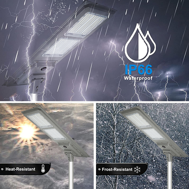 Hot Sale Outdoor Highway Community Die Cast Aluminum Ip66 300w 400w 600w Municipal Project Led All in One Solar Street Light