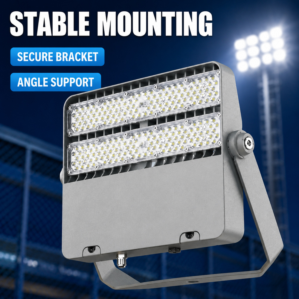 Modern COB IP66 High Brightness Sport Flood Lights Outdoor 750W/1000W DMX512 RGB Stadium Lighting System for Sports Seaport