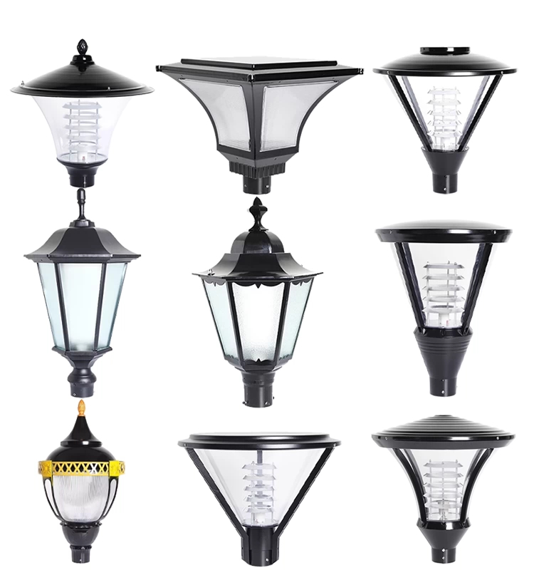 Modern Design Multiple Post Top Light for Outdoor Decoration Lawn Pathway Landscape Courtyard Lights Wired Waterproof Version