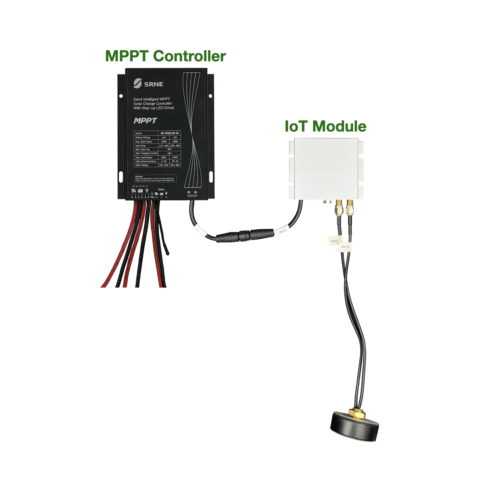 SWSTRCM15W Outdoor Remote Control IP65 All in One Smart Control LiFePo4 Lithium Battery Solar Street Light