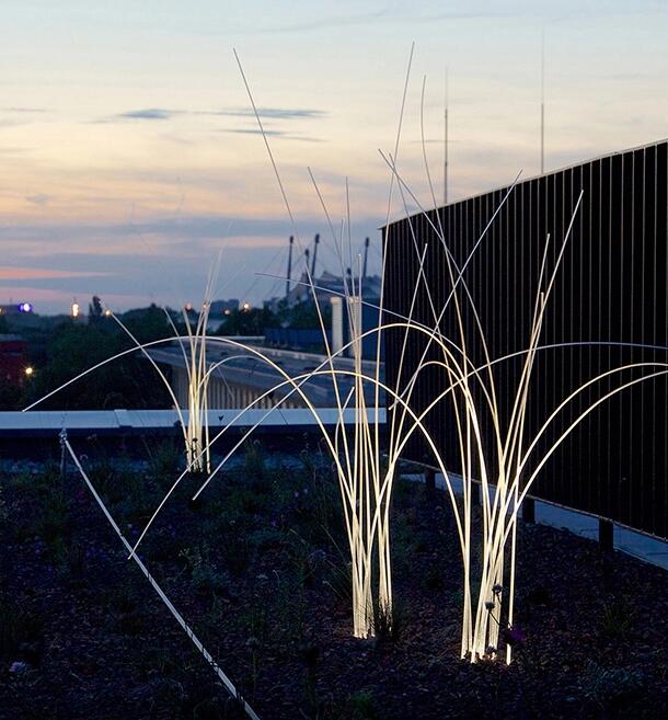 Landscape Outdoor Waterproof Decorative IP65 Garden Led Fiber Optic Reed Light