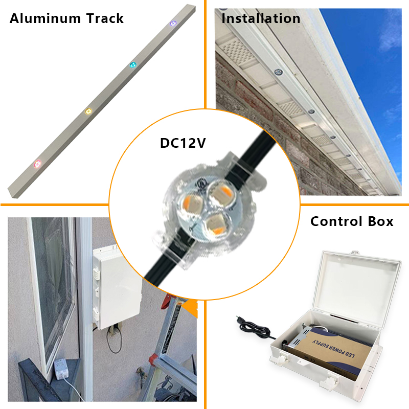 Wholesale 30mm Full RGB Color LED Point Lights New WS2811 Facade Lighting IP68 Permanent Aluminum Alloy 10-Year Warranty