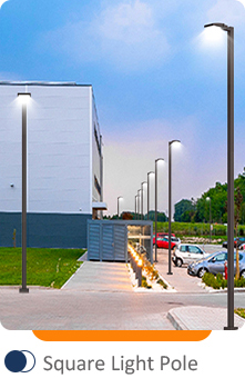 square light pole