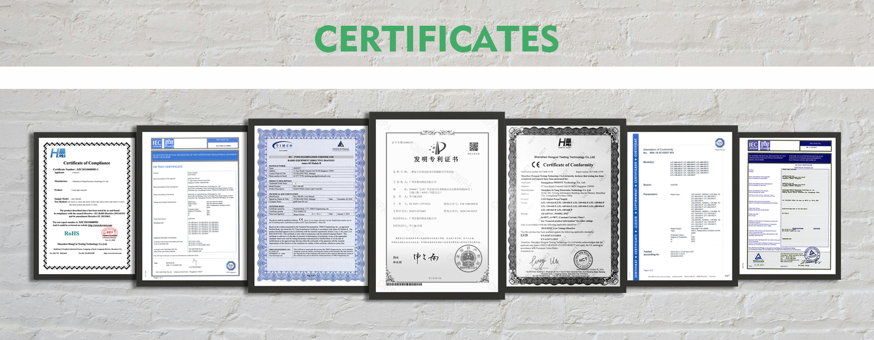 Certifications