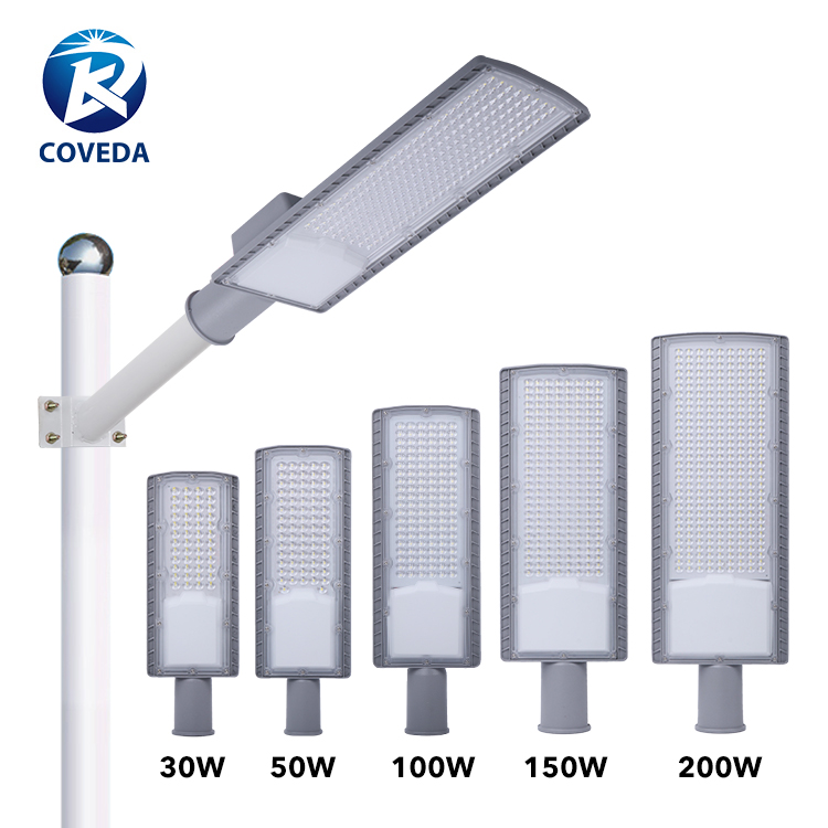 COVEDA Wholesale Photocell Streetlight Ip66 Waterproof 30w 50w 100w 150w 200w Lamp For Road SMD Outdoor Led Street Light
