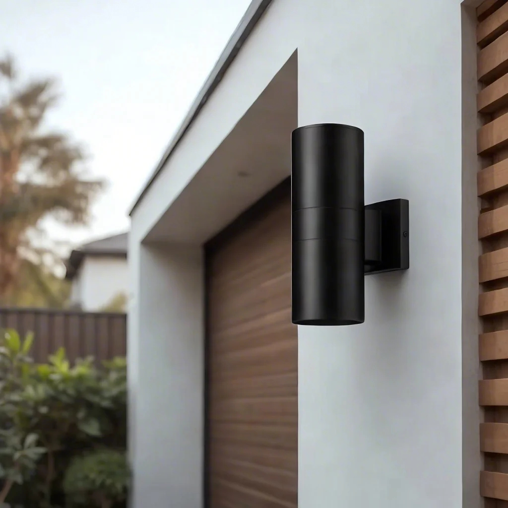Modern LED Aluminum Cylinder Light Outdoor Wall Facade Lamps for Home Yard &amp; Facade Walls