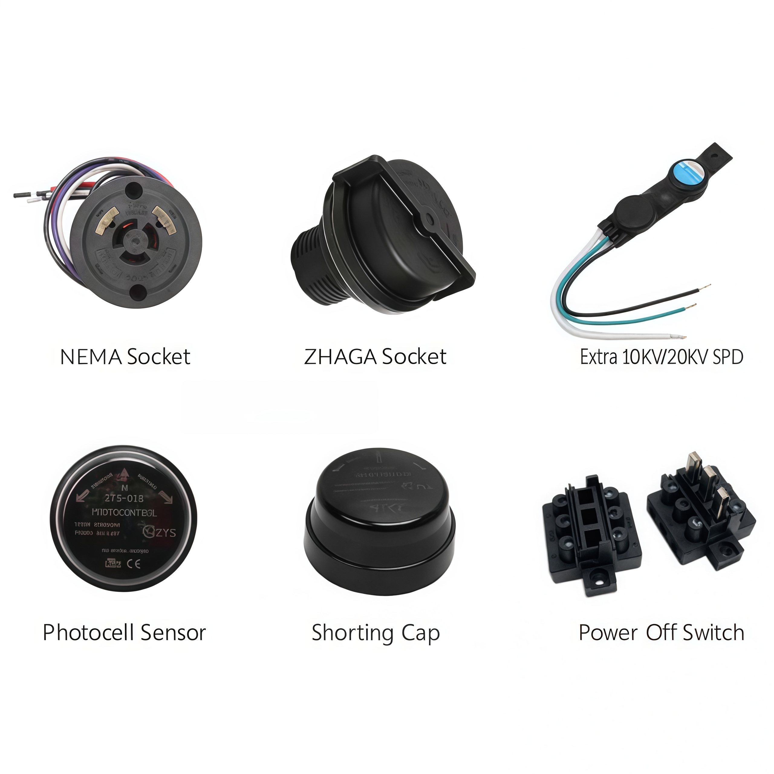 Silver Smart LED Street Light Motion Sensor IP66 Waterproof AC 5-Year Warranty Modular Design for Municipal Roads Smart City