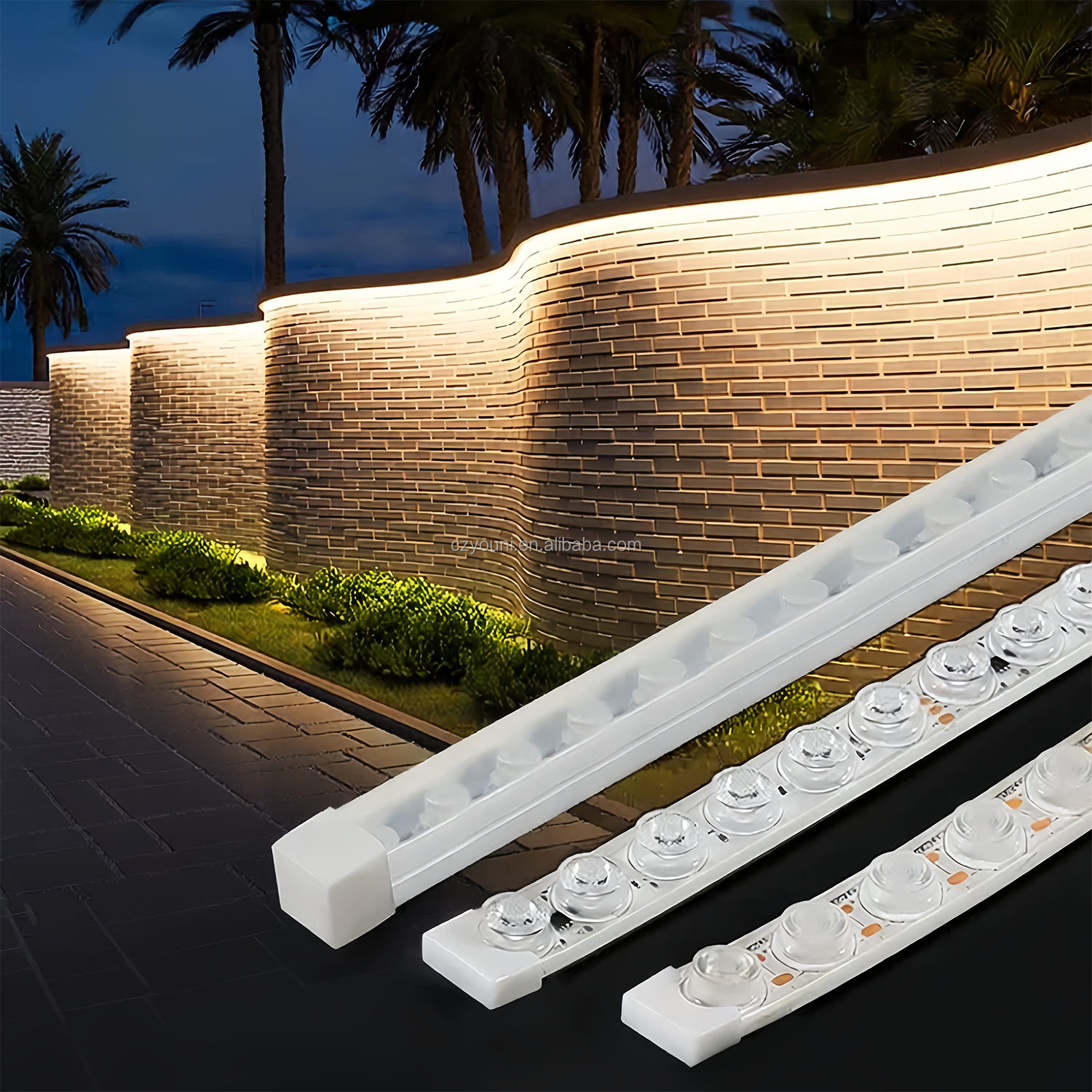 CE &amp; Rohs Outdoor IP65 Waterproof RGB 24V Building Lighting Facade Linear Lights Wall Washer LED Strip