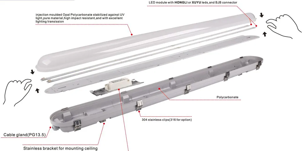 LED Tri Proof Lighting Specifications
