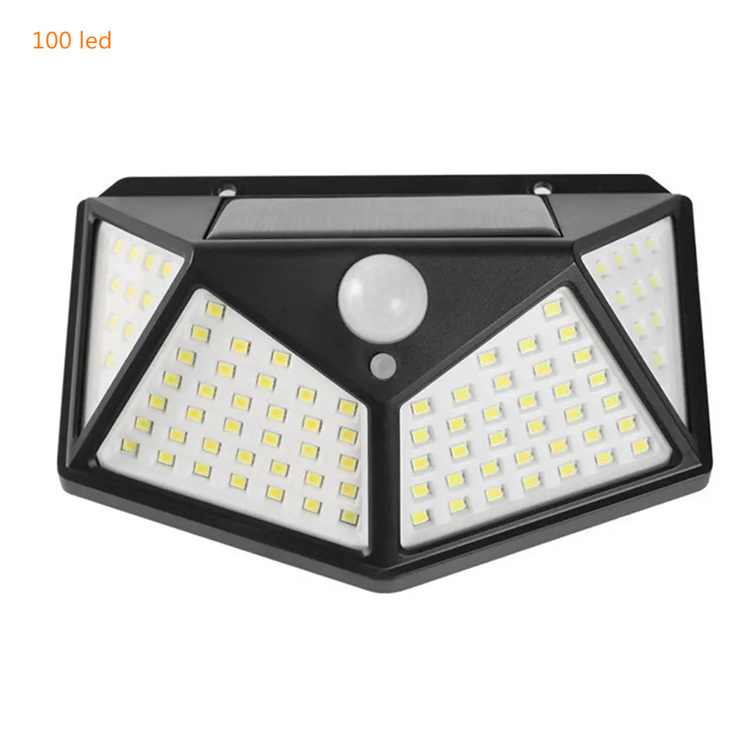3 Modes 100LED Security Light Wireless Waterproof Outdoor Garden Street Homw Door Smart Motion Lights Solar Wall Light