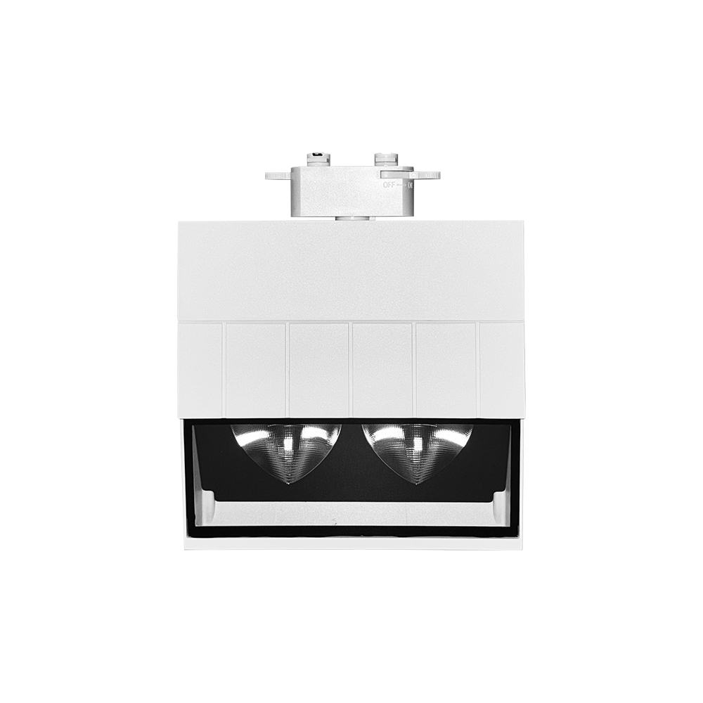 Litecent 35W Ceiling Track Mounted Sliding LED Wallwasher Light IP44 DALI Control High Brightness Aluminum Building Facade