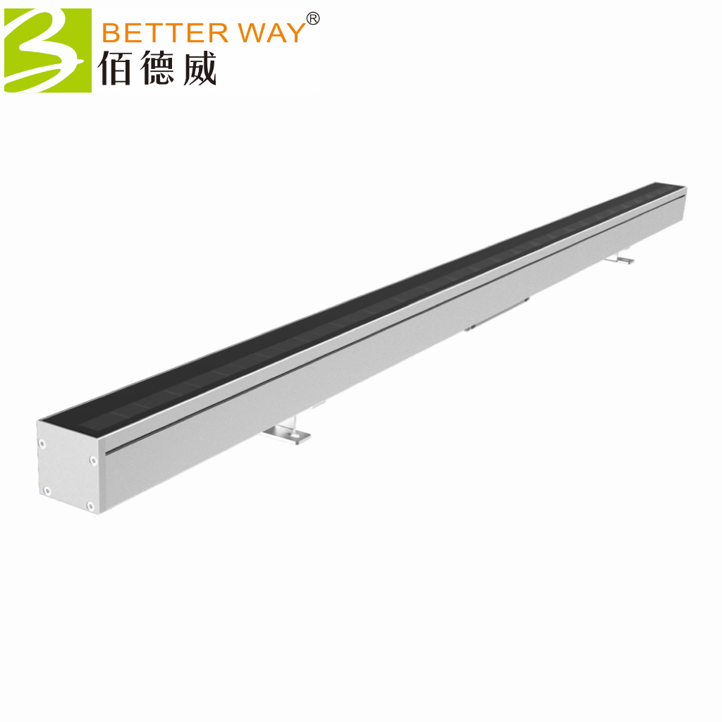 RDM Outdoor Building Facade Lighting 48V 36W 1M DMX RGBW Built-in Grille Anti-Glare Wall Washer Own Mold Design