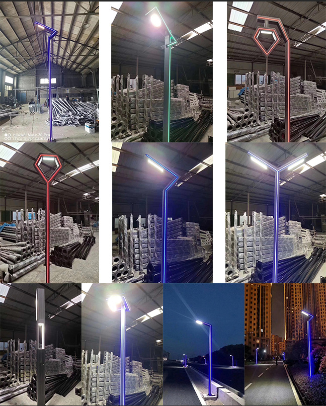 Aluminium Garden Yard Lights Waterproof Garden Landscape Light IP65 Pole Lamp LED Garden Light Park Landscape Post Top Outdoor