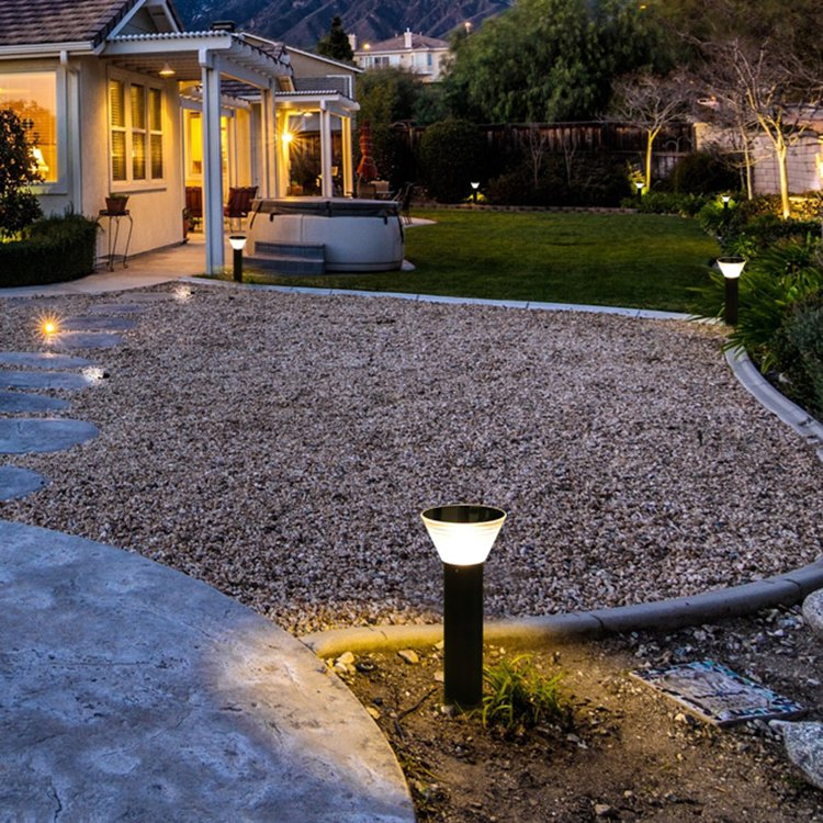 IP65 Outdoor LED Lighting Solar Bollard Light for Garden Lawn Pathway