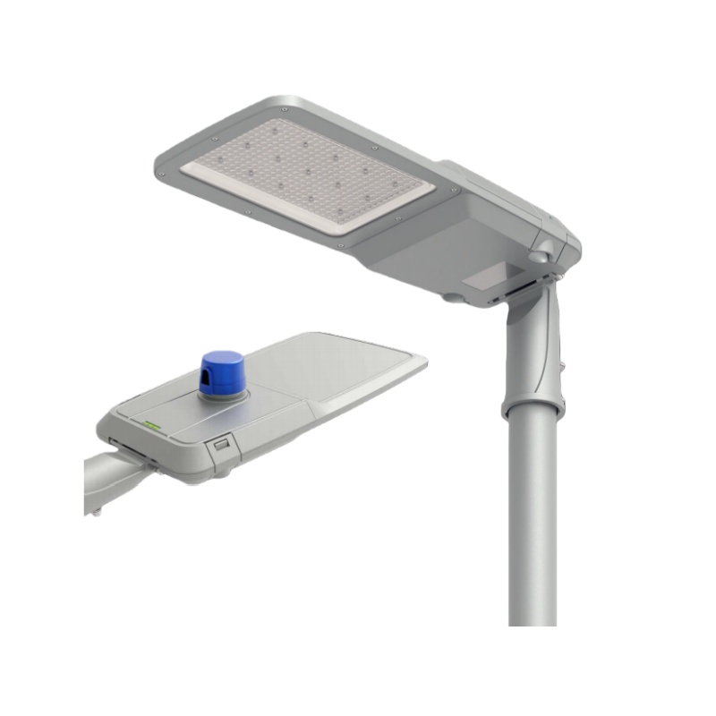 Silver Smart LED Street Light Motion Sensor IP66 Waterproof AC 5-Year Warranty Modular Design for Municipal Roads Smart City