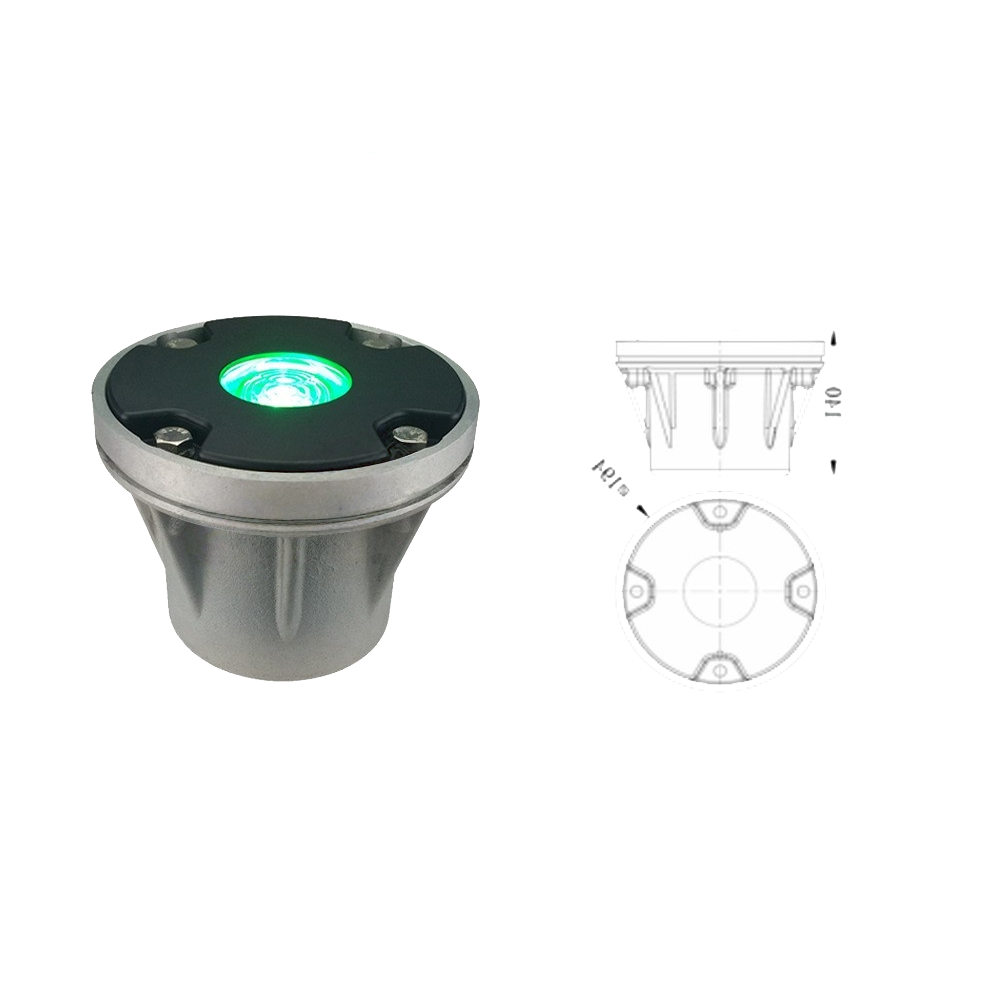 Steady Lighting Helideck/Helipad Airport Perimeter Inset Led Runway Light for Aviation Obstruction Lights