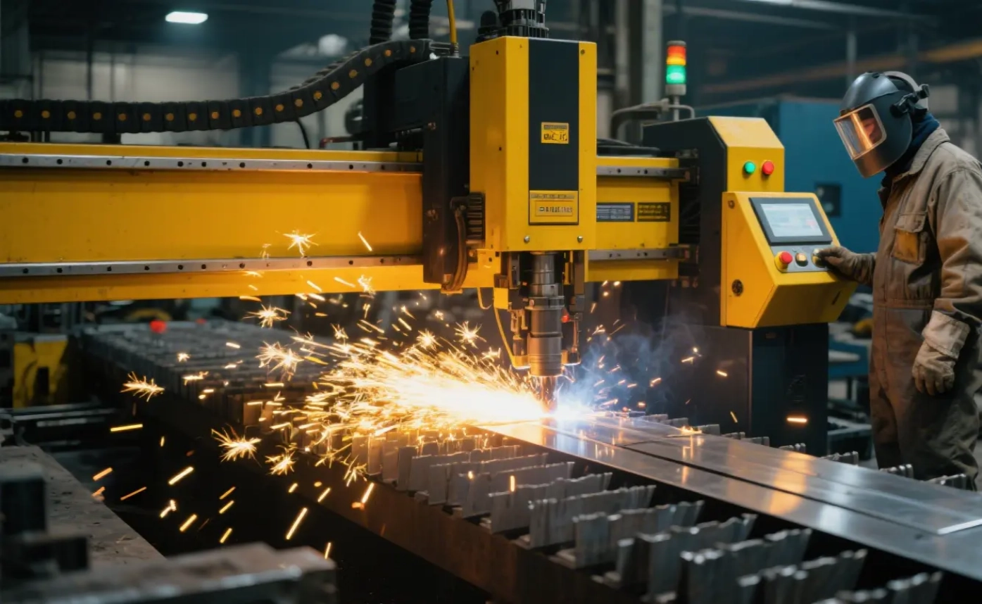 Welding and Forming of Street Light Components at Lukas Manufacturing