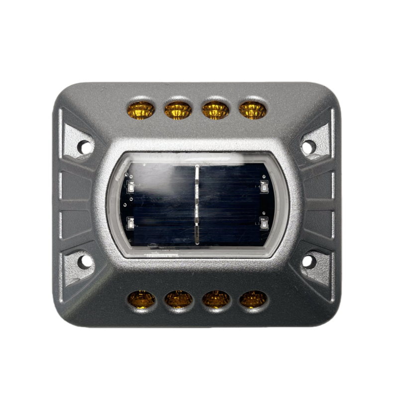 6 Led IP68 Low-profile Aluminum Compression Solar Road Stud Airport Runway Lights Walkway Driveway Deck Solar Cat Eyes