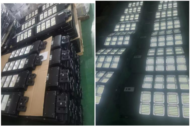 2022 New Design IP65 Waterproof SMD All-in-One 180W 240W 300W LED Solar Streetlight Battery Power Supply Road/Street Lighting