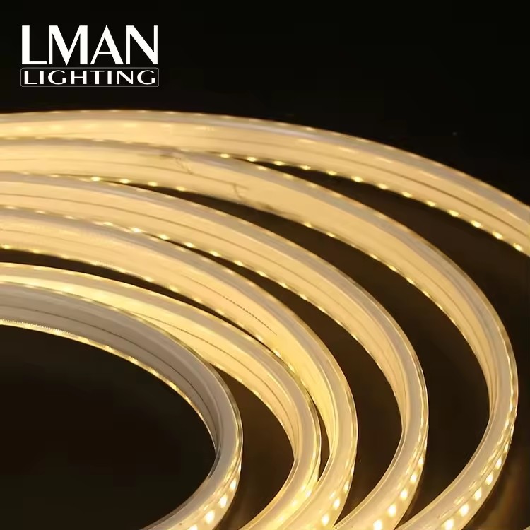 High Voltage PVC LED Strip AC110V/230V/260V 50m Long Run IP65 Cuttable Outdoor Building Facade Lighting CE RoHS