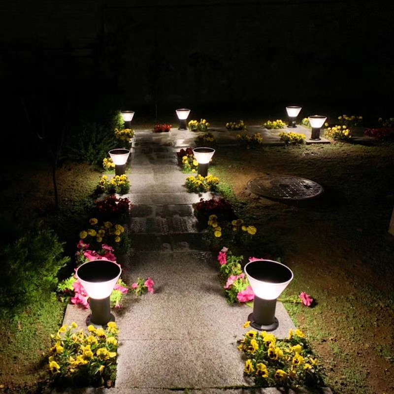 IP65 Outdoor LED Lighting Solar Bollard Light for Garden Lawn Pathway