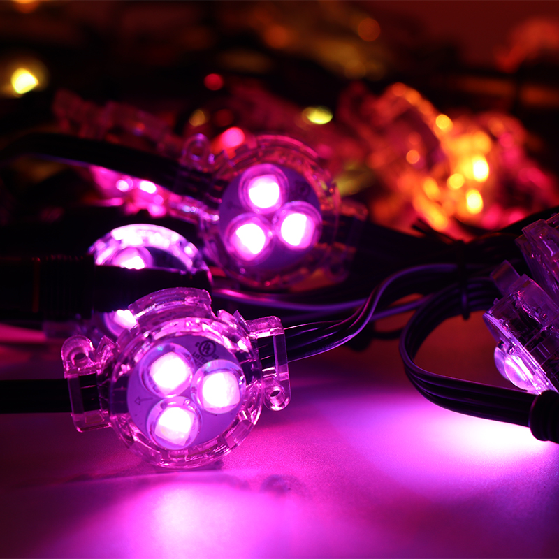 Wholesale 30mm Full RGB Color LED Point Lights New WS2811 Facade Lighting IP68 Permanent Aluminum Alloy 10-Year Warranty
